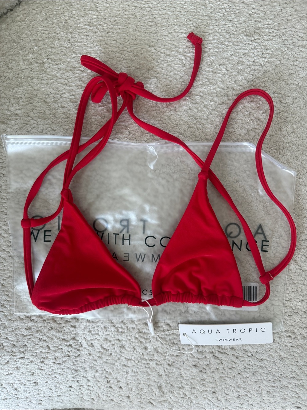 Aqua Tropic Costa Brava Bikini Top - Red